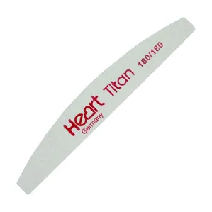 Пилка для нігтів 180/180 грит півмісяць TITAN Half Heart