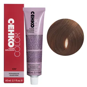 7/37 Блондин золотисто-коричневий Стійка перманентна крем-фарба для волосся, 60 мл Permament Hair Color EXPLOSION C:EHKO