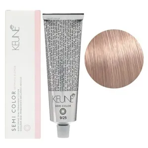 9/25 Дуже світлий блондин перламутрово-махагоновий Фарба для тонування волосся без аміаку,  60 мл Demi-Permanent Color SЕМІ COLOR KEUNE