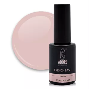 ADORE French Rubber Camouflage Base Камуфлююча база 7,5 мл №03 NUDE