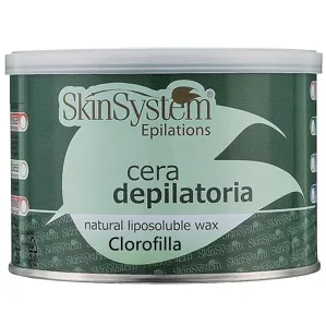 Віск для депіляції в банці Cera Depilatoria CLOROFILLA, 400 мл Skin System 