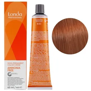 8/43 світлий блондин мідно-золотистий Демі-перманентна фарба без аміаку, 60 мл Demi-Permanent Color Londa Professional
