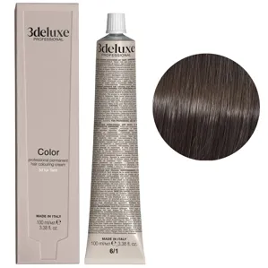 6/1 темний блондин попелястий Фарба для волосся, 100 мл Permanent Hair Color 3deluxe Professional