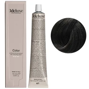4/1 коричневий попелястий Фарба для волосся, 100 мл Permanent Hair Color 3deluxe Professional