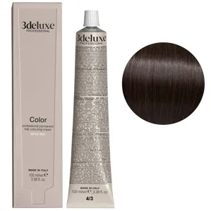 4/3 коричневий золотистий Фарба для волосся, 100 мл Permanent Hair Color 3Deluxe Professional