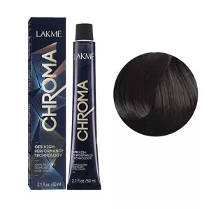 5/60 Крем-фарба для волосся перманентна без аміаку, 60мл Ammonia Free Permanent color CHROMA LAKME