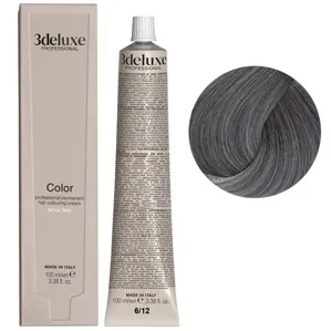 6/12 темний блондин попелясто-перлинний Фарба для волосся, 100 мл Permanent Hair Color 3Deluxe Professional