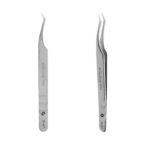 Пінцет професійний для вій EXPERT 41 TYPE 7 (L-образний, 30°) TE-41/7 STALEKS PRO