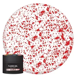 NUB FLAKES Gel Гель для дизайну 5 г №3 Червоний 