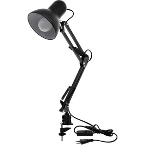 Лампа настільна з довгою рукояттю на затиску до столу (ЧОРНА) Desk Lamp 