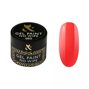 F.O.X Gel Paint No Wipe Гель фарба без липкого шару 5мл №003 Червона 