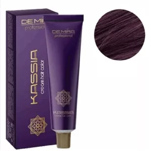 5/55 Середньо-каштановий червоний інтенсивний Крем-фарба для волосся перманентна, 90мл Cream hair color KASSIA DEMIRA Professional
