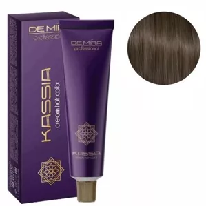 5/71 Середньо-каштановий коричнево-попелястий Крем-фарба для волосся перманентна, 90мл Cream hair color KASSIA DEMIRA Professional