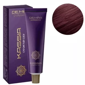 6/55  темний блондин червоний інтенсивний Крем-фарба для волосся перманентна, 90мл Cream hair color KASSIA DEMIRA Professional