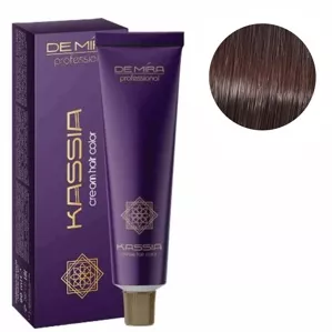 6/76 темний блондин коричнево-фіолетовий Крем-фарба для волосся перманентна, 90мл Cream hair color KASSIA DEMIRA Professional