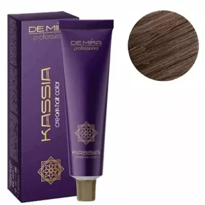 8/71  світлий блондин коричнево-попелястий Крем-фарба для волосся перманентна, 90мл Cream hair color KASSIA DEMIRA Professional