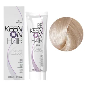 10/8 ультра-світлий перловий блондин Перманентна крем-фарба без аміаку, 100 мл VELVET COLOUR KEEN