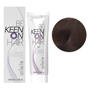 5/7 шоколад Перманентна крем-фарба без аміаку, 100 мл VELVET COLOUR KEEN