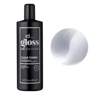 Тонер CLEAR TONER Деміперманентна рідка фарба для волосся без аміаку, 500 мл Demi Hair Colours TONER GLOSS ID Hair Gloss Id Hair
