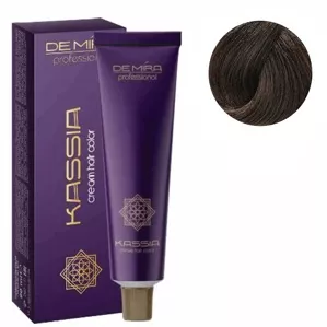 6/7 темний блондин коричневий Крем-фарба для волосся перманентна, 90мл Cream hair color KASSIA DEMIRA Professional