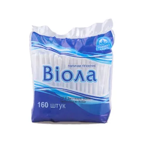 Палички гігієнічні 160 шт, в полієтиленовій упаковці Віола