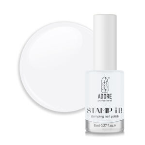 ADORE Stamp It Лак для стемпінга 7,5мл №01 Білий