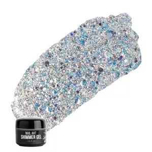 NUB SHIMMER GEL Гель для дизайну 5 г №4 Срібло 