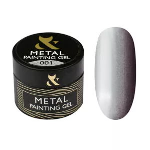 F.O.X Metal Paint Gel Металізована гель-фарба 5мл №001 Срібло