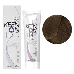 7/31 натуральний золотисто-попілястий блондин Перманентна крем-фарба без аміаку, 100 мл VELVET COLOUR KEEN