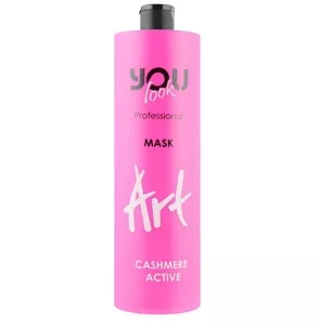 Маска зволожувальна з екстрактом кашеміру для надання блиску фарбованого волосся, 1000 мл Mask CASHMERE ACTIVE Art You look Professional