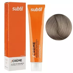 8/1 світлий блондин попелястий Стійка фарба 60 мл CREME Permanent Hair Color Subtil  