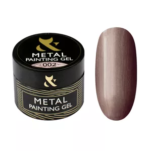 F.O.X Metal Paint Gel Металізована гель-фарба 5мл №002 Рожеве золото  
