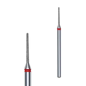 Фреза діамантова ГОЛКА ЧЕРВОНА діаметр 1 мм / робоча частина 10 мм EXPERT (FA80R010/10) STALEKS PRO