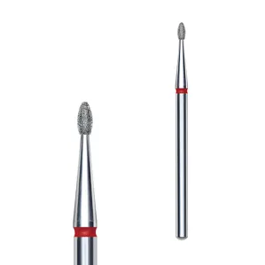 Фреза діамантова ПОЧКА ЗАКРУГЛЕНА ЧЕРВОНА діаметр 1,6 мм / робоча частина 3,4 мм EXPERT (FA50R016/3.4) STALEKS PRO