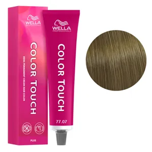 77/07 середній блондин натурально-коричневий Фарба для тонування волосся без аміаку (Оновлена формула), 60 мл COLOR TOUCH PLUS Wella Professionals