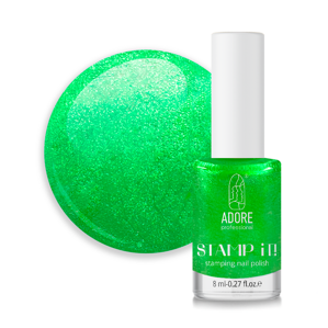 ADORE Stamp It Лак для стемпінга 7,5мл №14 Перламутровий м`ятний