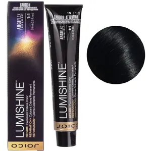 1N (1,0) Перманентна крем-фарба для волосся, 74 мл Permanent Creme Color Repair+ LumiShine JOICO