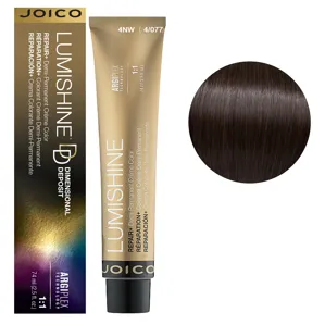 4NW (4/077) Деміперманентна крем-фарба без аміаку подвійної пігментаціїї, 74 мл Demi-Permanent Color Dimensional Deposit LumiShine  JOICO