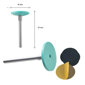 Педикюрний диск ПЛАСТИКОВИЙ "S" (15 мм) зі змінними файлами 180 грит (5 шт) PODODISC PPDset-15 STALEKS PRO