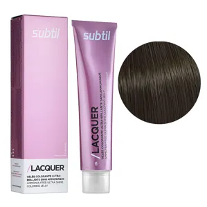6 темний блондин натуральний Безаміачна тонувальна гелева фарба на кислотній основі, 60 мл LACQUER SUBTIL