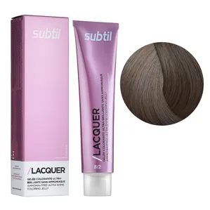 8/2 світлий блондин перлинний Безаміачна тонувальна гелева фарба на кислотній основі, 60 мл LACQUER SUBTIL
