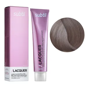 9/21 дуже світлий блондин переливчасто-попелястий Безаміачна тонувальна гелева фарба на кислотній основі, 60 мл LACQUER SUBTIL