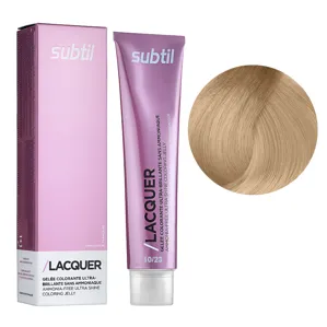 10/23 екстрасвітлий блондин переливчасто-золотистий Безаміачна тонувальна гелева фарба на кислотній основі, 60 мл LACQUER SUBTIL