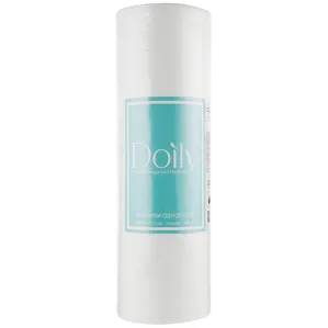 Рушники 50*80 см зі спанлейсу 40 г/м2 (В РУЛОНІ, ГЛАДКІ, білий колір), 100 шт Doily