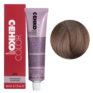 8/26 Світлий блондин попелясто-махагоновий Стійка перманентна крем-фарба для волосся, 60 мл Permament Hair Color EXPLOSION C:EHKO