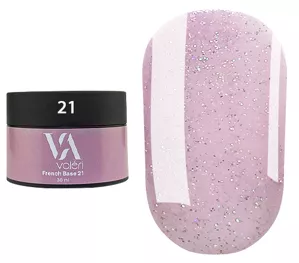 VALERI French  Base  Основа камуфлююча для гель-лаку 30мл №21