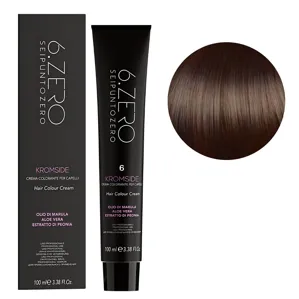 6 Крем-фарба для волосся стійка, 100мл  Hair Color Cream KROMSIDE 6.ZERO Seipuntozero