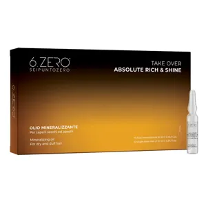 Олія мінералізуюча відновлювальна для сухого і тьмяного волосся, 10*10 мл Mineralising oil ABSOLUTE RICH & SHINE Take Over 6.ZERO SEIPUNTOZERO