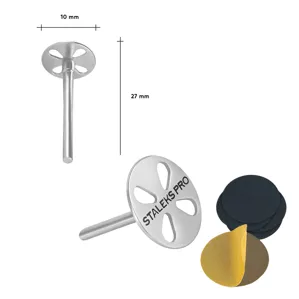 Педикюрний диск-основа "XS" (10 мм) зі змінними файлами 180 грит (5 шт) EXPERT PODODISC PDset-10 STALEKS PRO