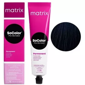 2N чорний натуральний Крем-фарба для волосся 90мл SoColor Pre-Bonded MATRIX